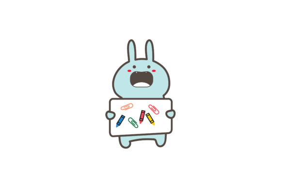 Back to School Bunny Coloring Book SVG