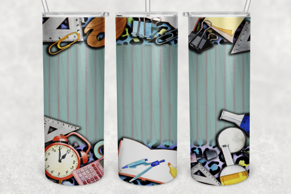 Back to School Skinny Tumbler 20 Oz. PNG: A Versatile Digital Design for Creative Projects