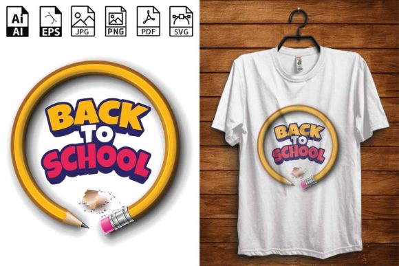 Back to School T-shirt Design- 02: The Complete Digital Bundle for Custom First-Day Gear