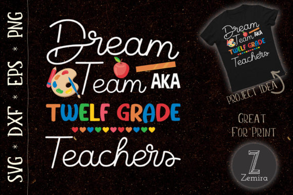 Dream Team Twelfth Grade Back to School: A Versatile Design Bundle for Senior Year Projects