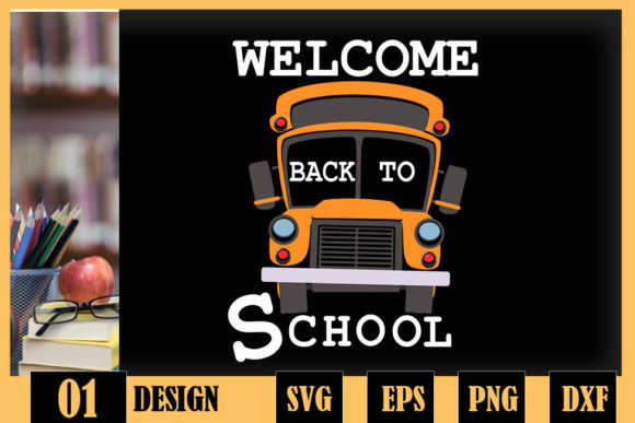 School Bus Welcome Back to School: A Versatile Design Asset for Creators and Educators