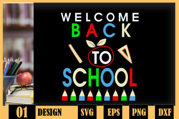 Welcome Back to School Pencil: A Versatile Digital Design Resource for Crafters and Educators